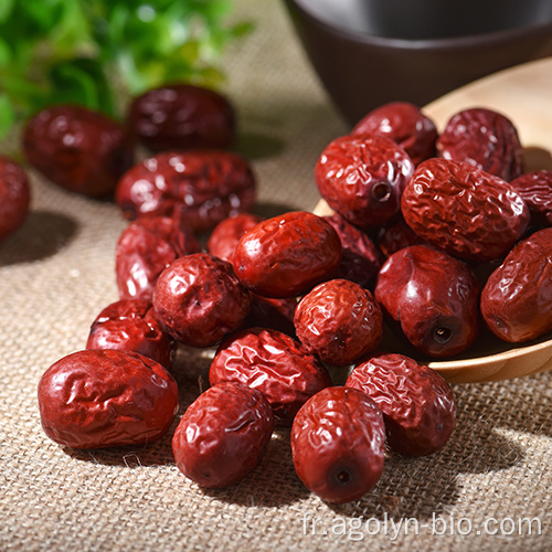 Dates rouges séchées bruses de qualité supérieure